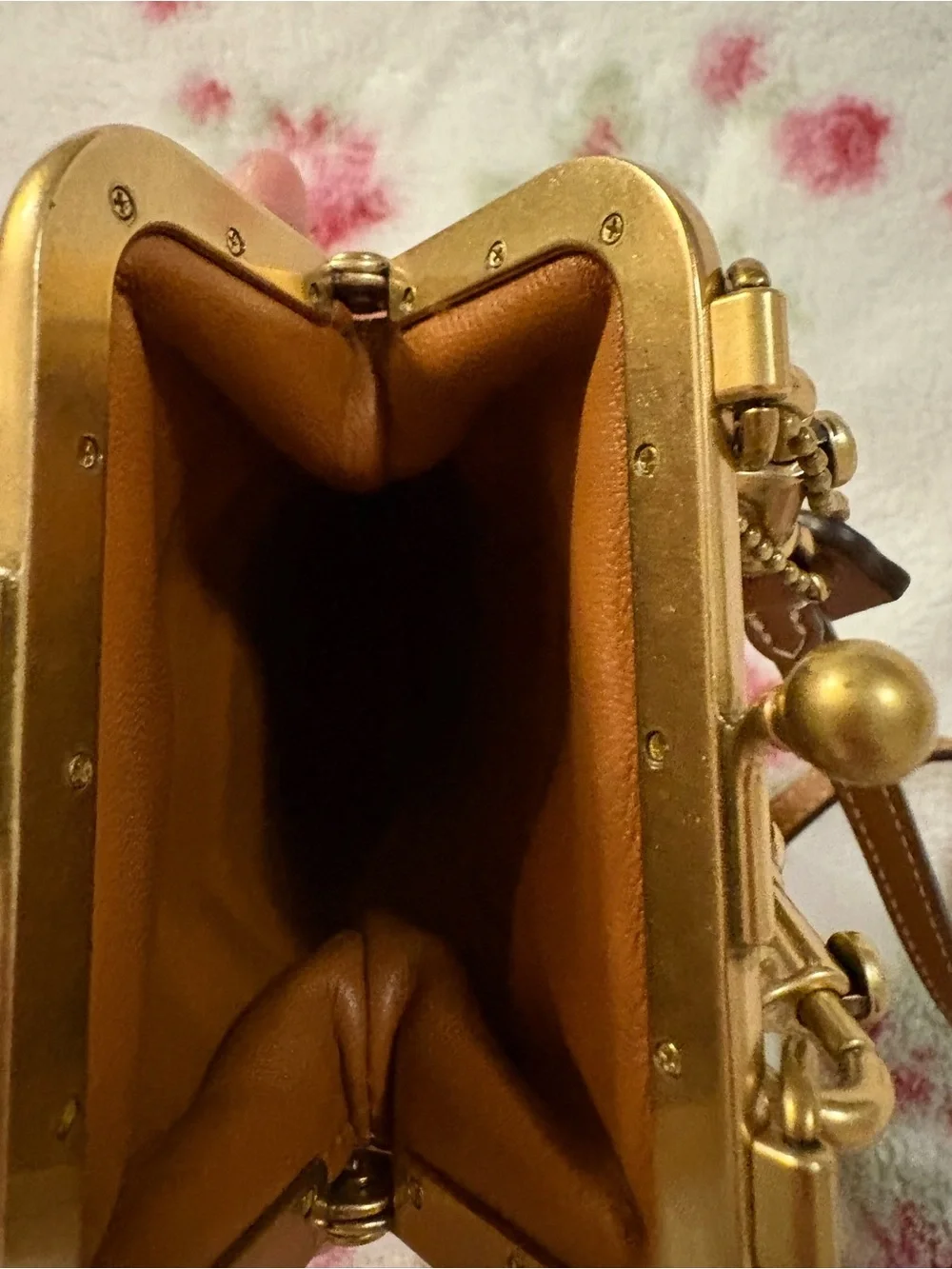 Coach Signature Ladybug Kisslock super rare HTF prestine condition
